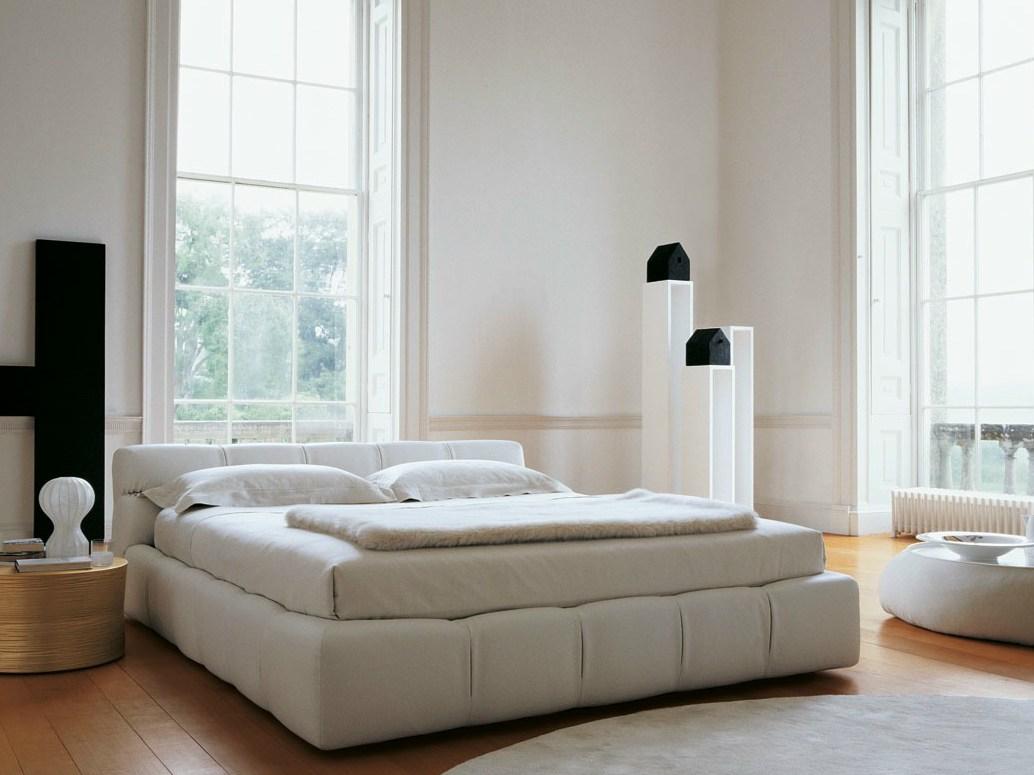 TUFTY BED Fabric storage bed