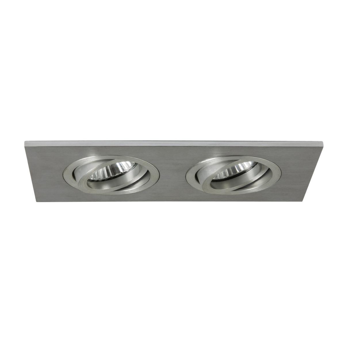 TARO TWIN FIRE-RATED LED multiple ceiling aluminium spotlight