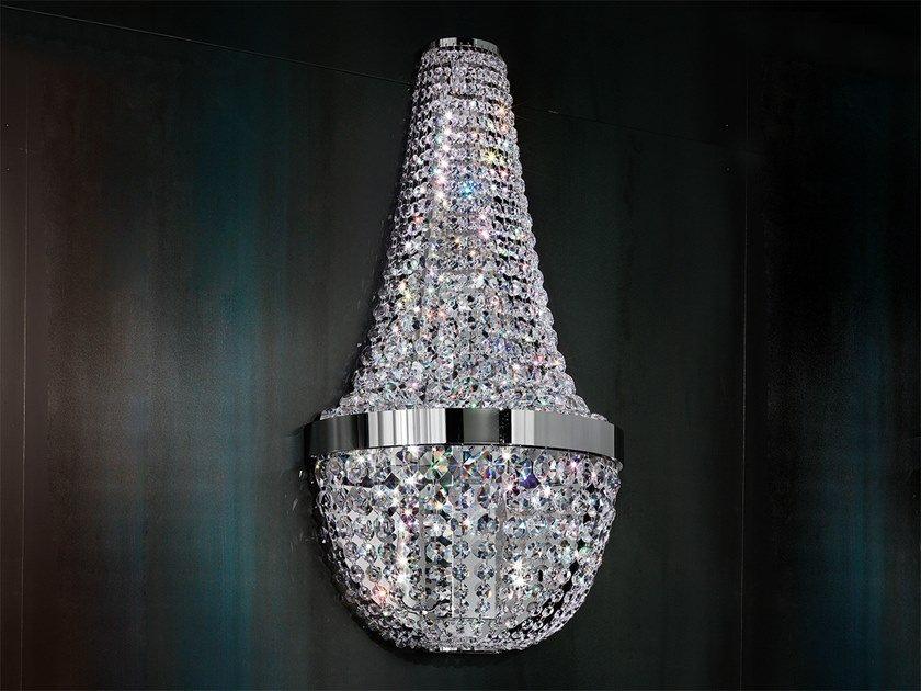 IMPERO & DECO VE 864 A4 Chrome plated wall light with crystals
