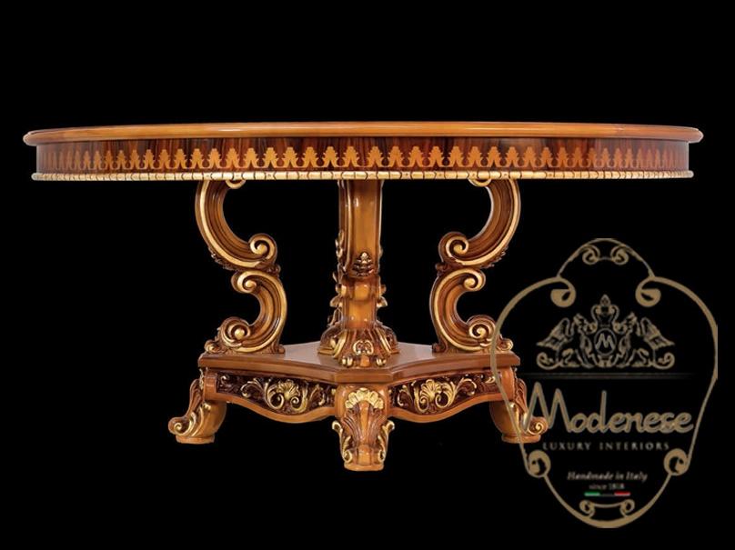 14119 Round wooden table