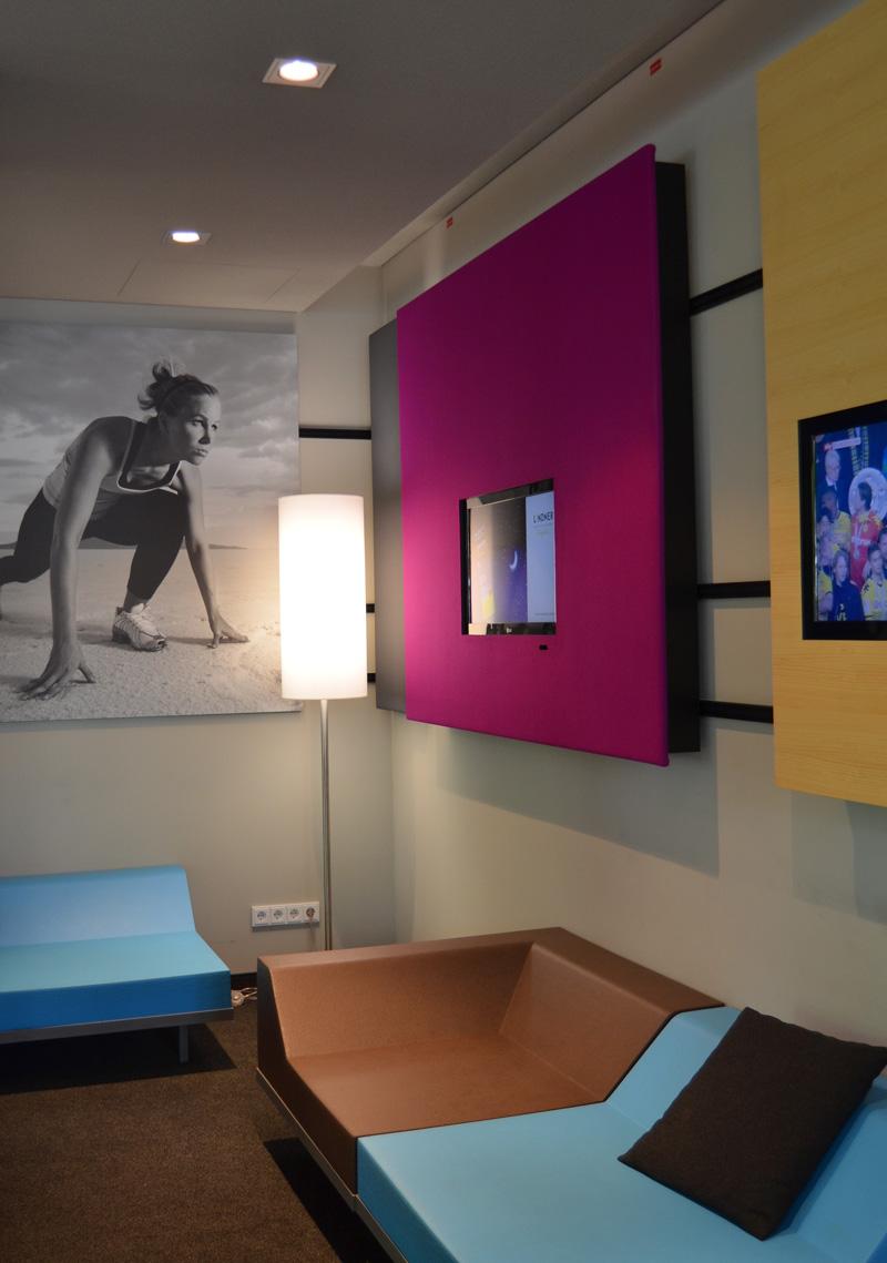LA BELLA Fluorescent aluminium floor lamp with dimmer