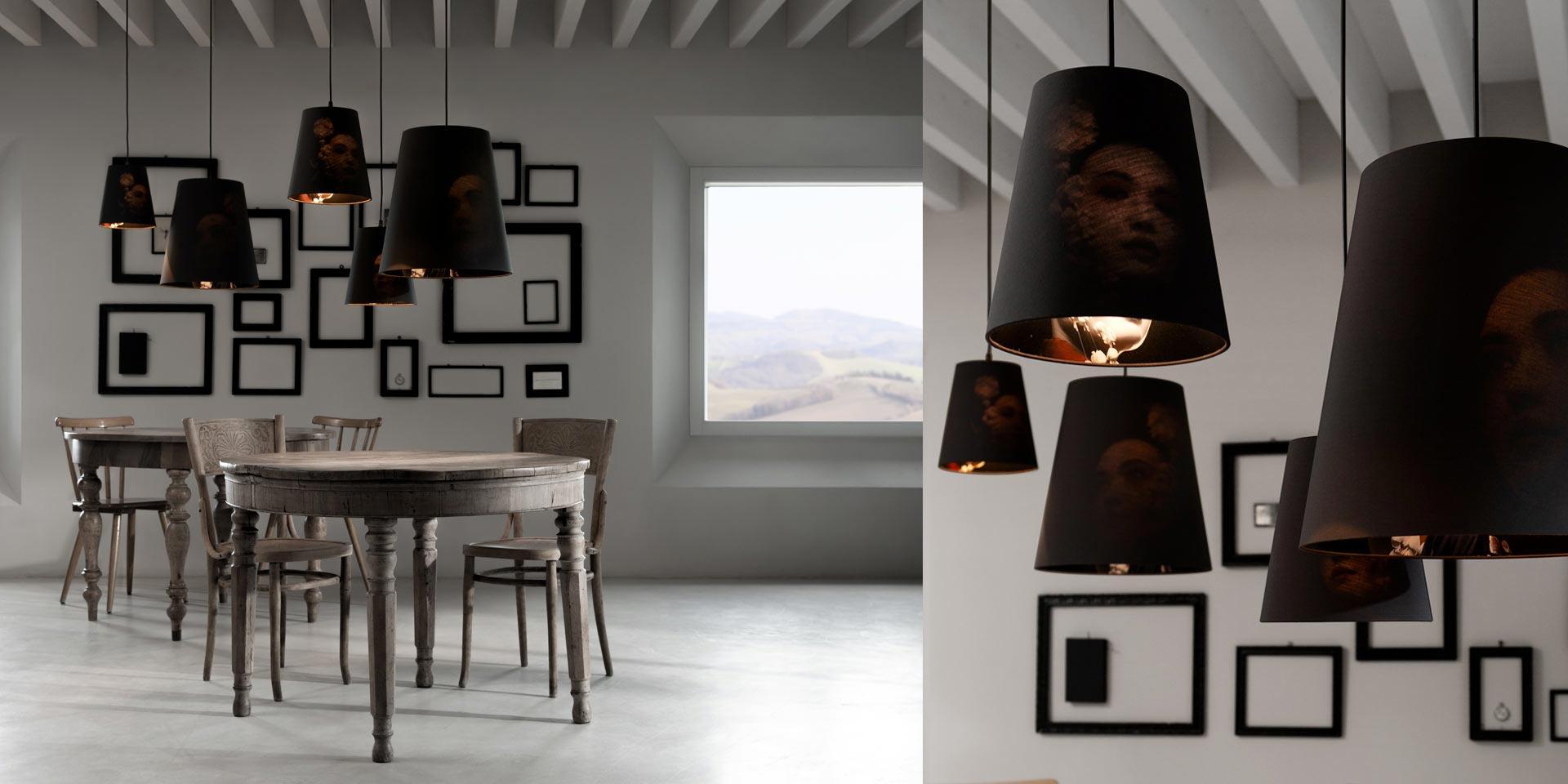 CUPIDO LED direct light cotton pendant lamp