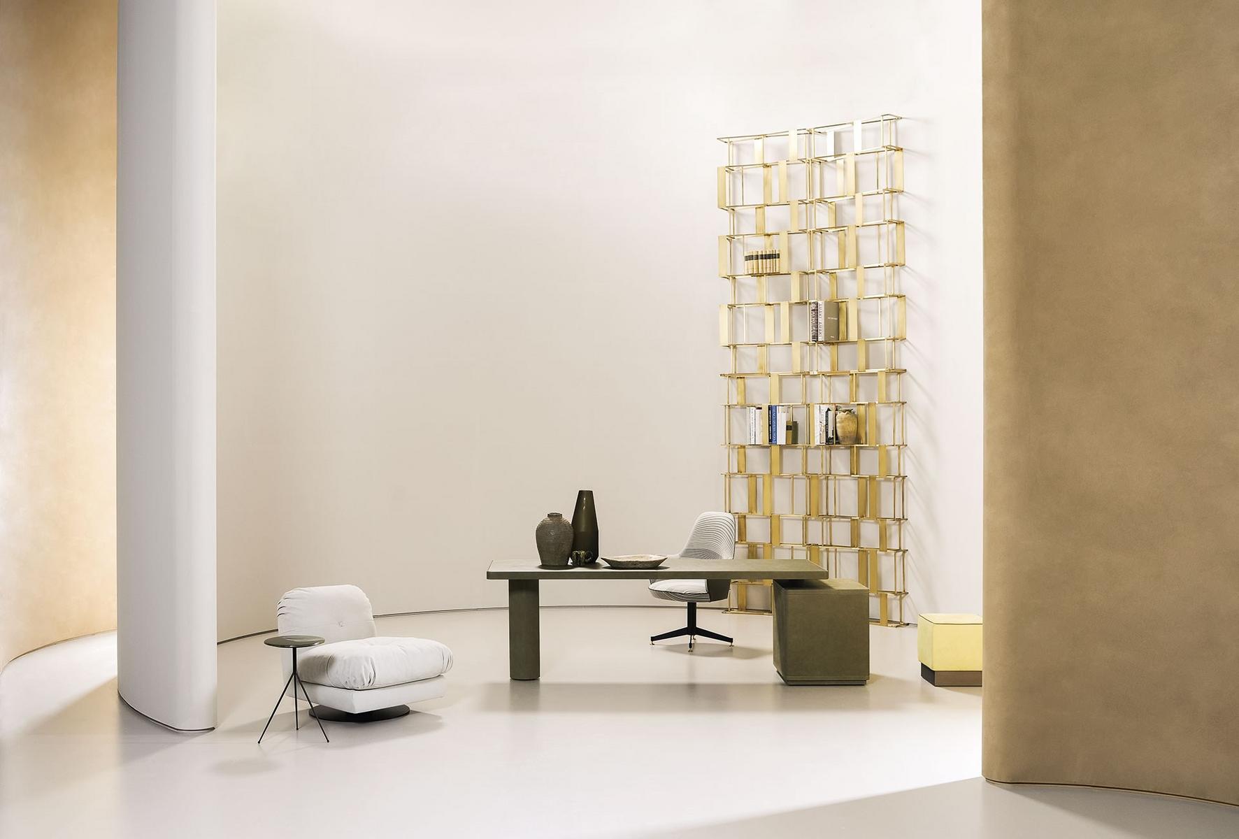 RAFIKI Open double-sided metal bookcase