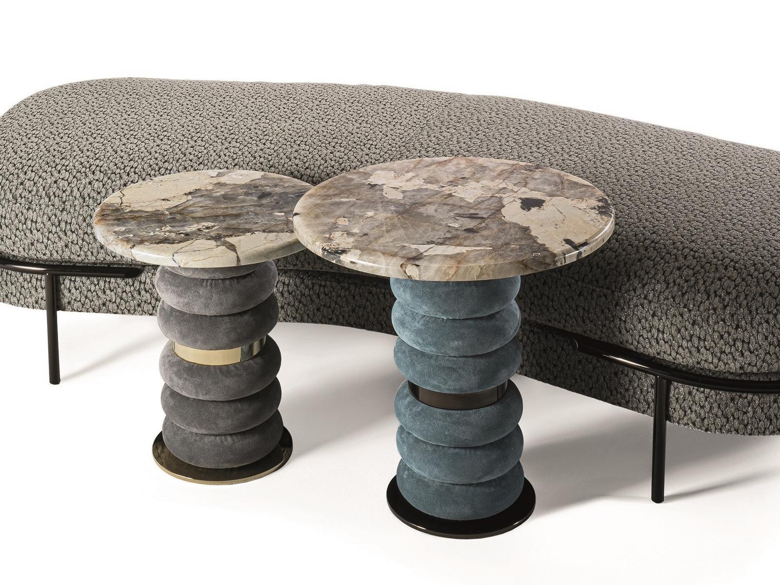 KAREN Round metal coffee table