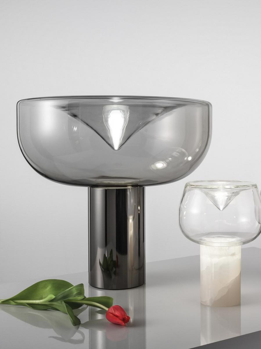 AELLA MINI T LED blown glass table lamp