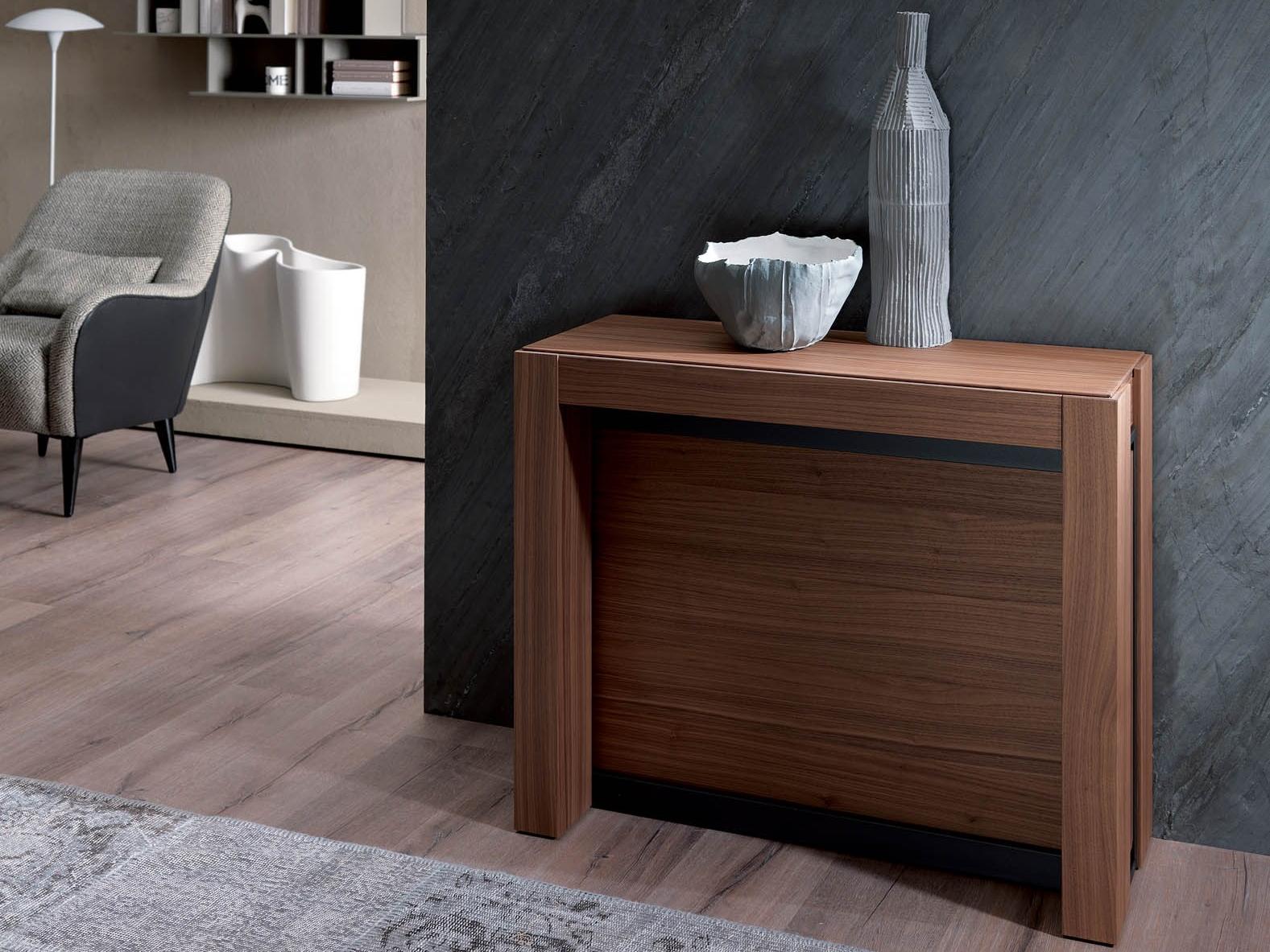 A4 Extending wooden console table