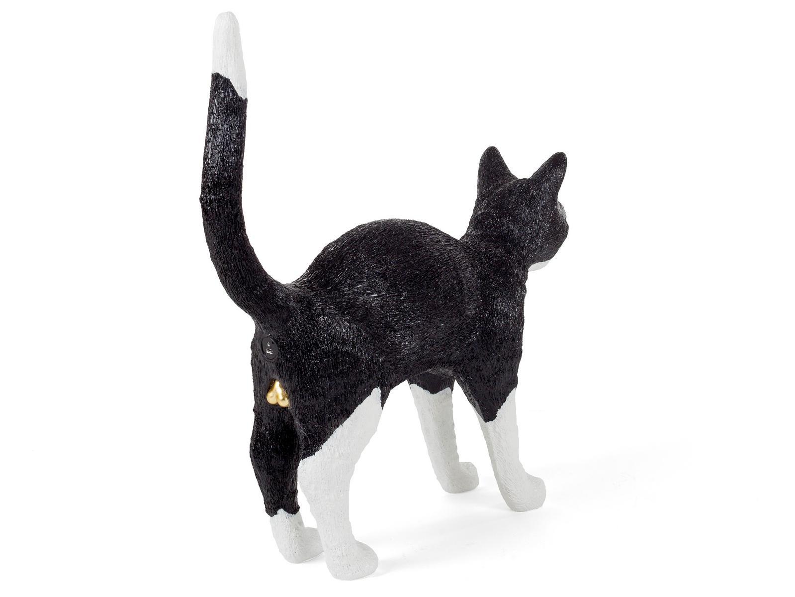JOBBY THE CAT LED resin table lamp with USB charging