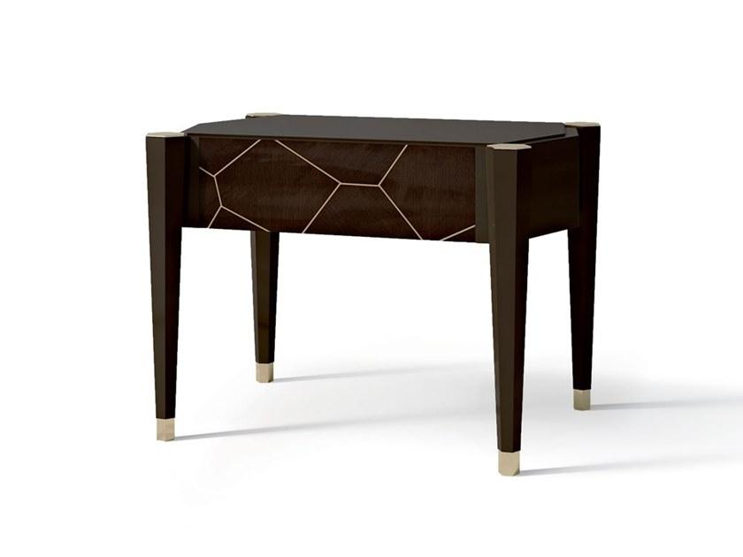 7552 Rectangular bedside table with drawers