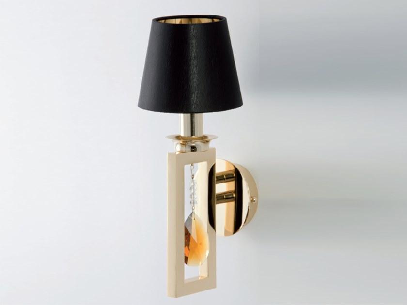 ELEGANCE Indirect light wall lamp with crystals