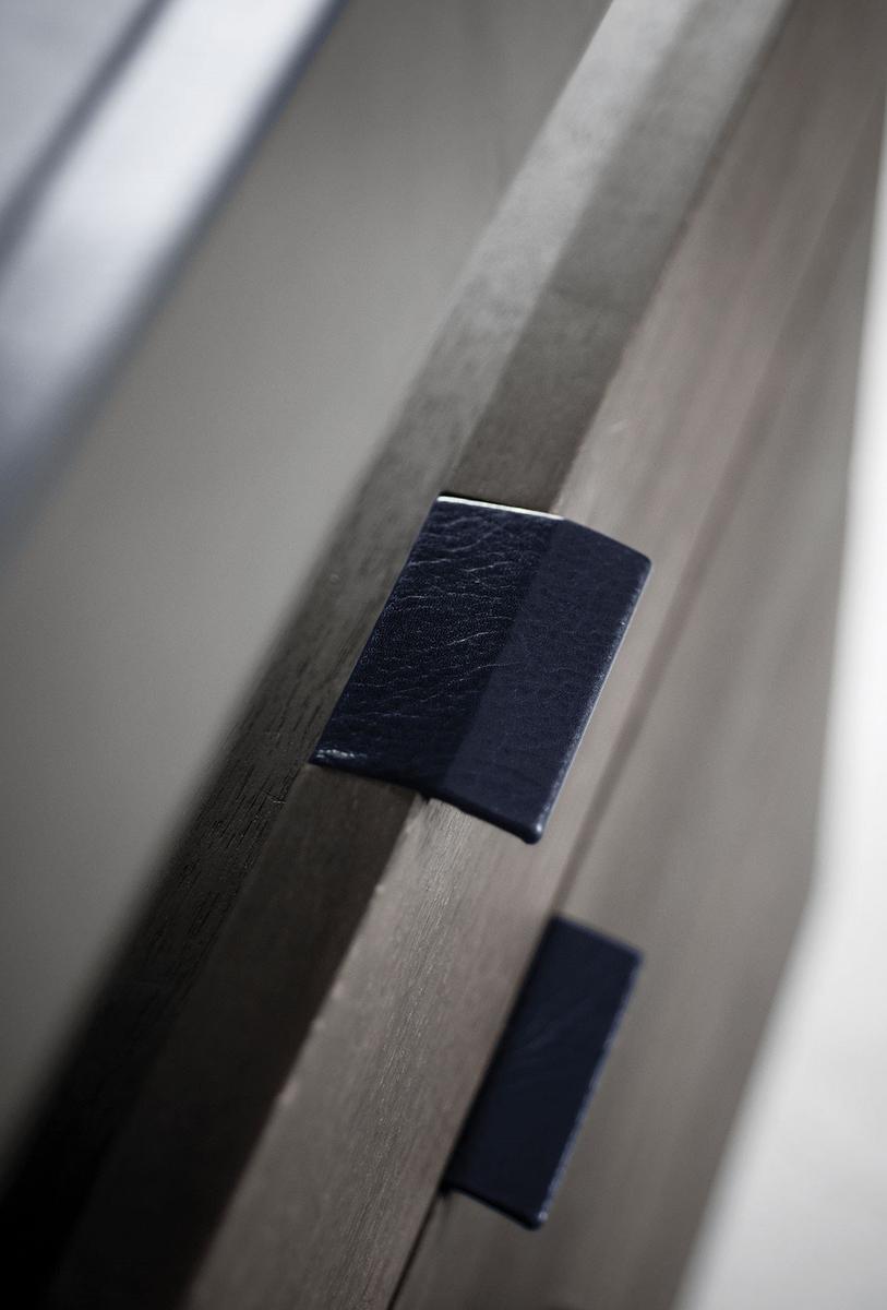 BOURGEOIS Rectangular wooden writing desk with drawers