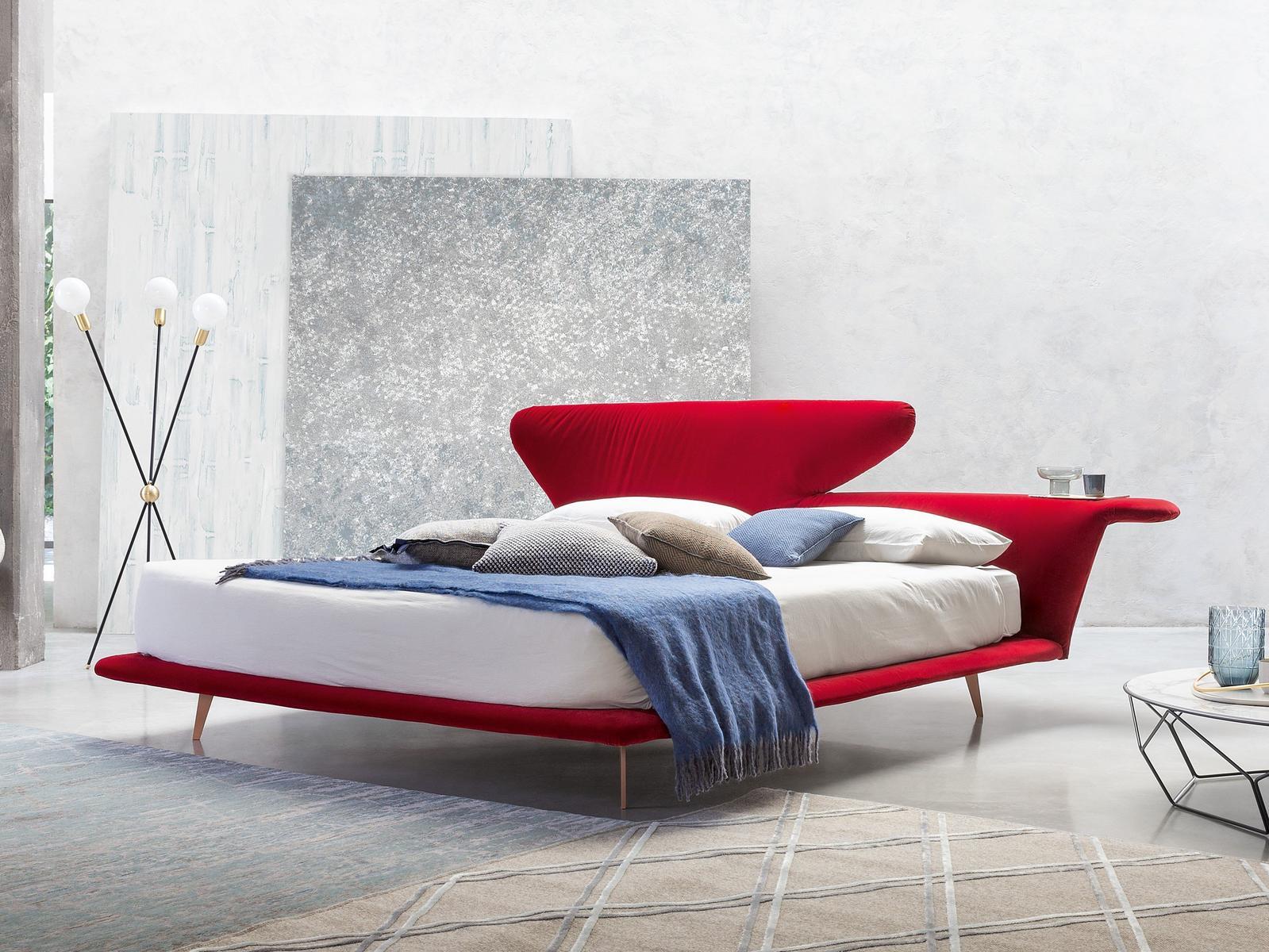 LOVY BED Double bed with upholstered headboard