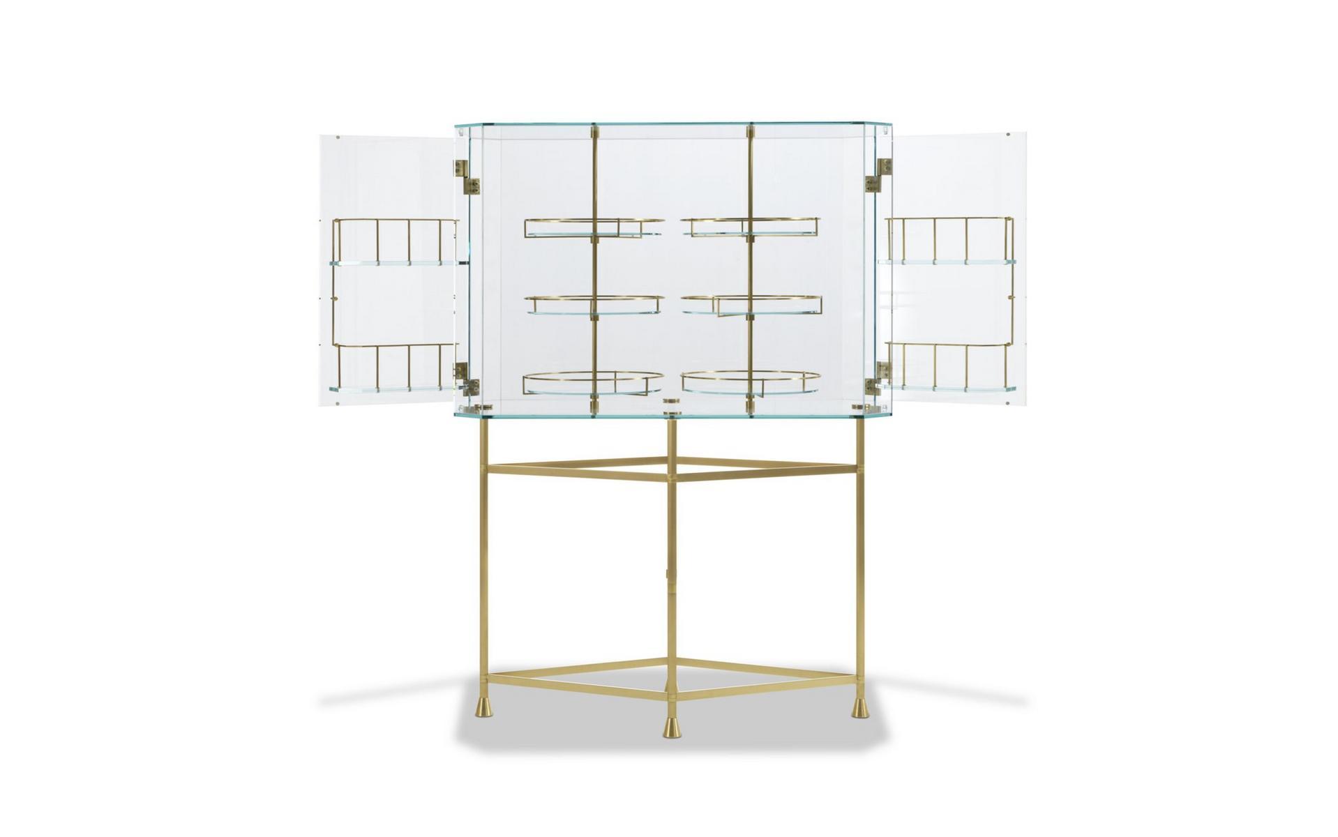 FLOAT Glass bar cabinet