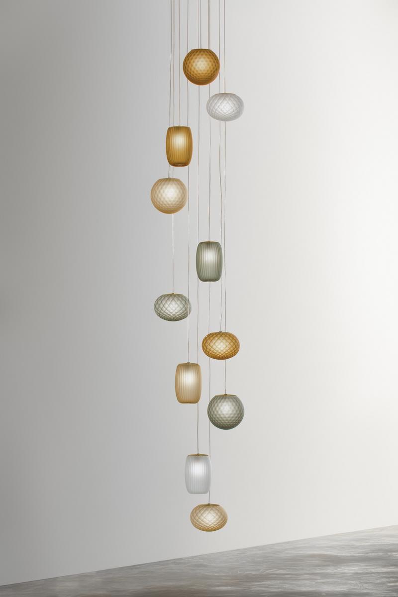 EMY LED blown glass pendant lamp