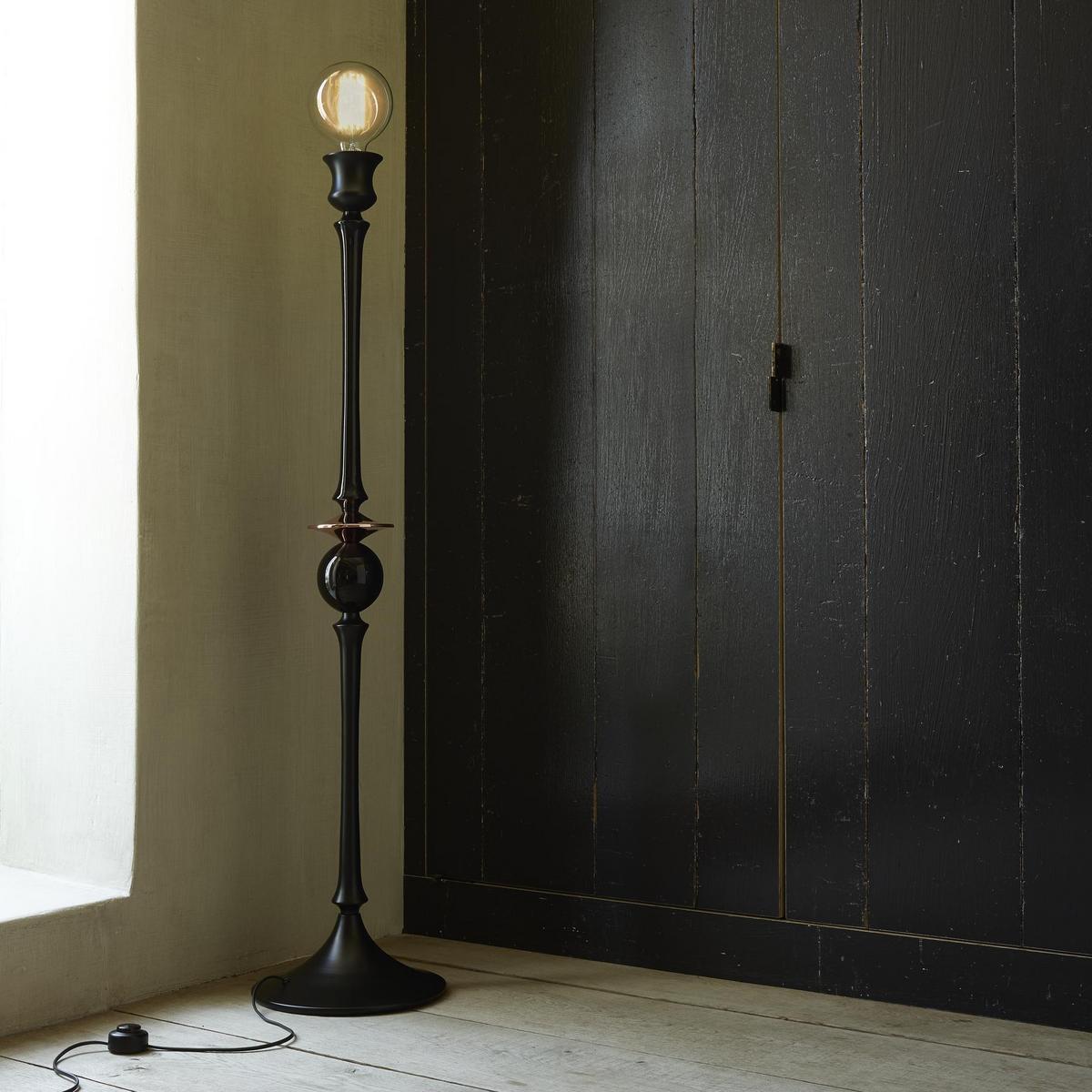 BAROQUE Reading wooden floor lamp