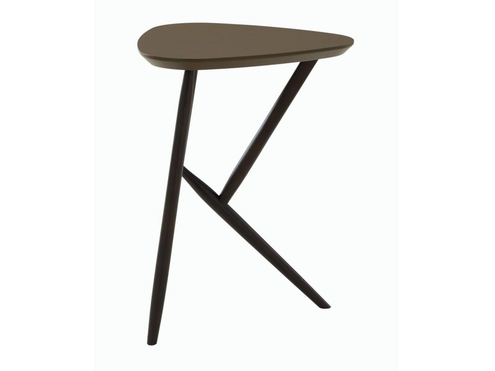 KIJI Triangular wooden high side table