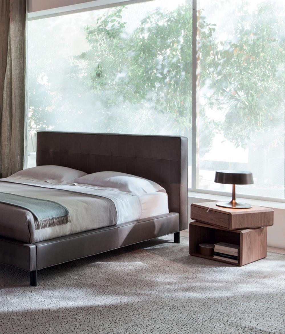 ANTON Leather double bed