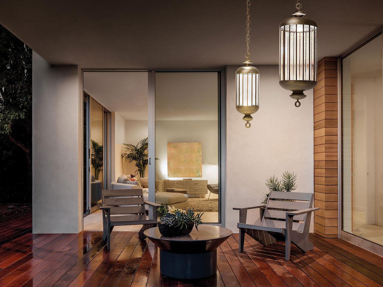 FATA MORGANA 215/S LED metal and glass pendant lamp