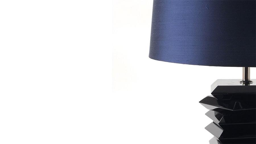 TRIBECA Mahogany bedside lamp