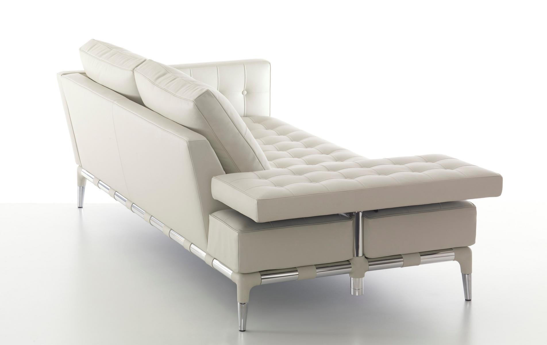241 PRIVÈ DIVANO Tufted leather sofa