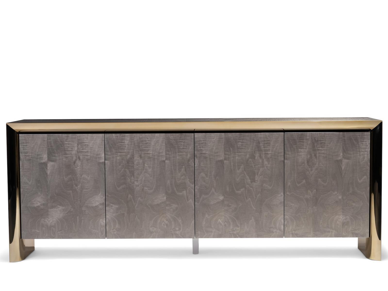 HAMILTON Wooden sideboard with integrated lighting