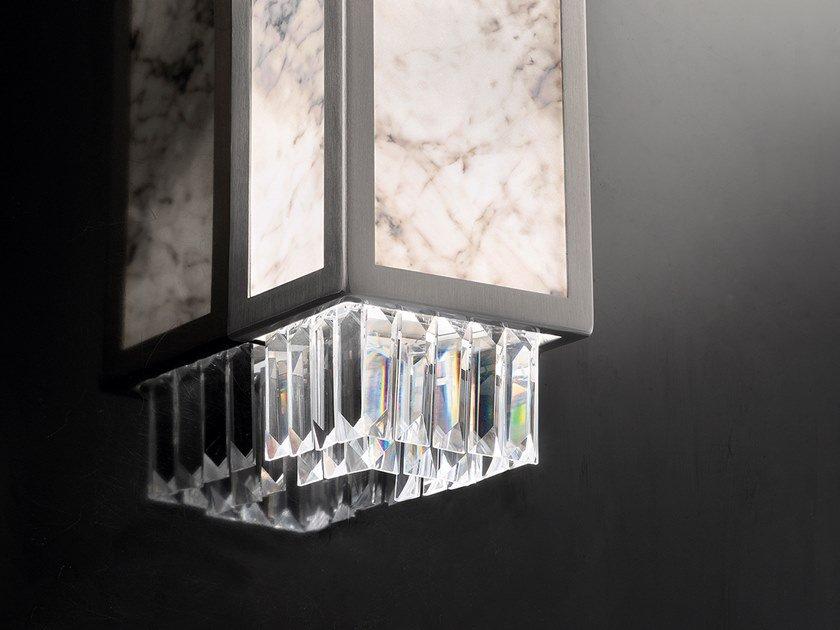 IMPERO & DECO VE 770 A2 Incandescent marble wall light with crystals
