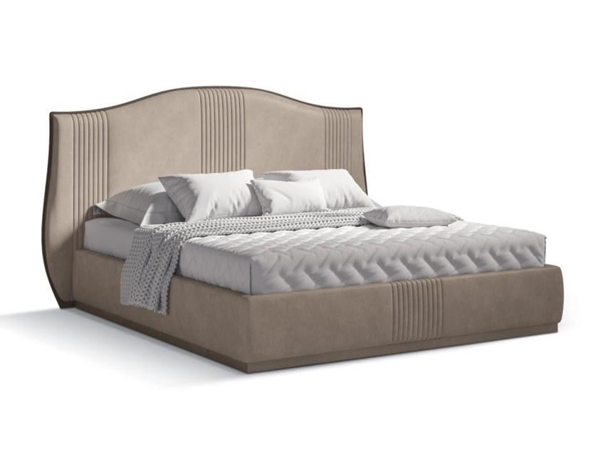 5789 Fabric king size bed with upholstered headboard