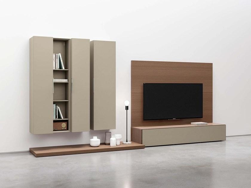 SPAZIO S438 Sectional wall-mounted storage wall