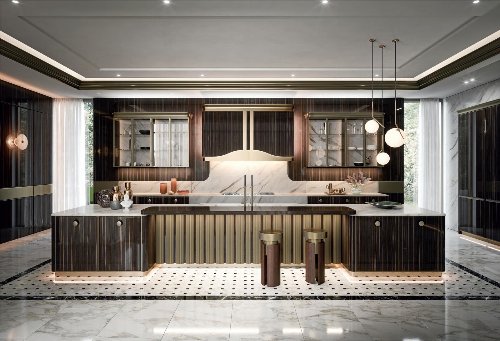 Ceramic kitchen without handles FM bottega d'Arte Chloe