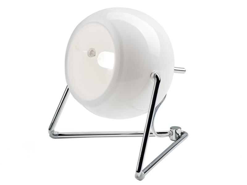 BELUGA WHITE Adjustable chrome plated table lamp