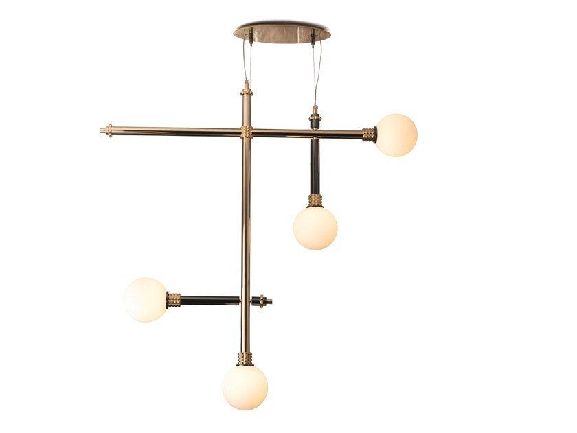 ALPHA Brass chandelier