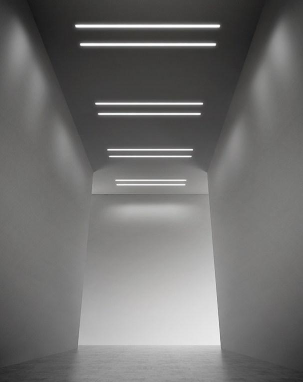 BROOKLYN TRIM Ceiling mounted extruded aluminium linear lighting profile