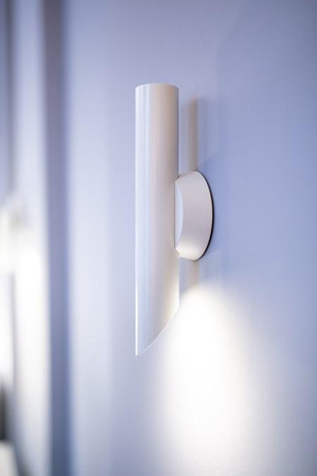TUBES 1 LED adjustable extruded aluminium wall lamp