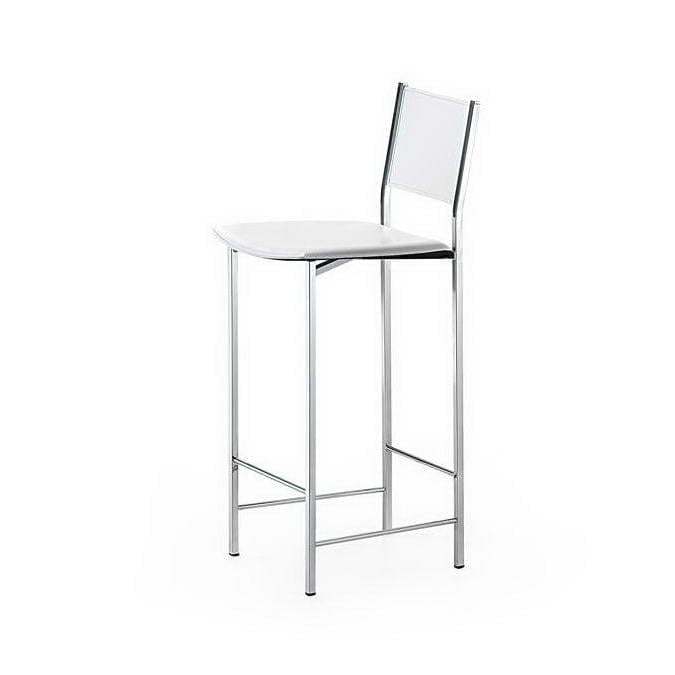ALESSIO Leather bar chair