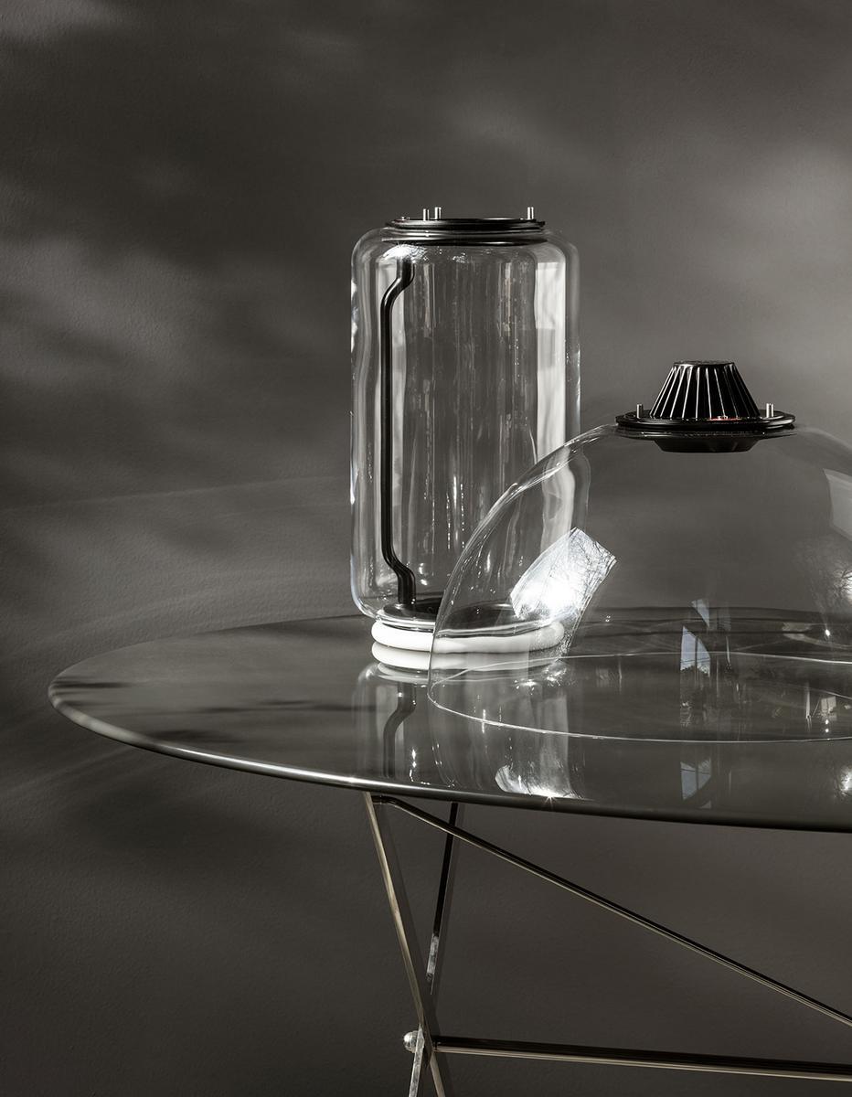NOCTAMBULE LED direct light Blown crystal floor lamp