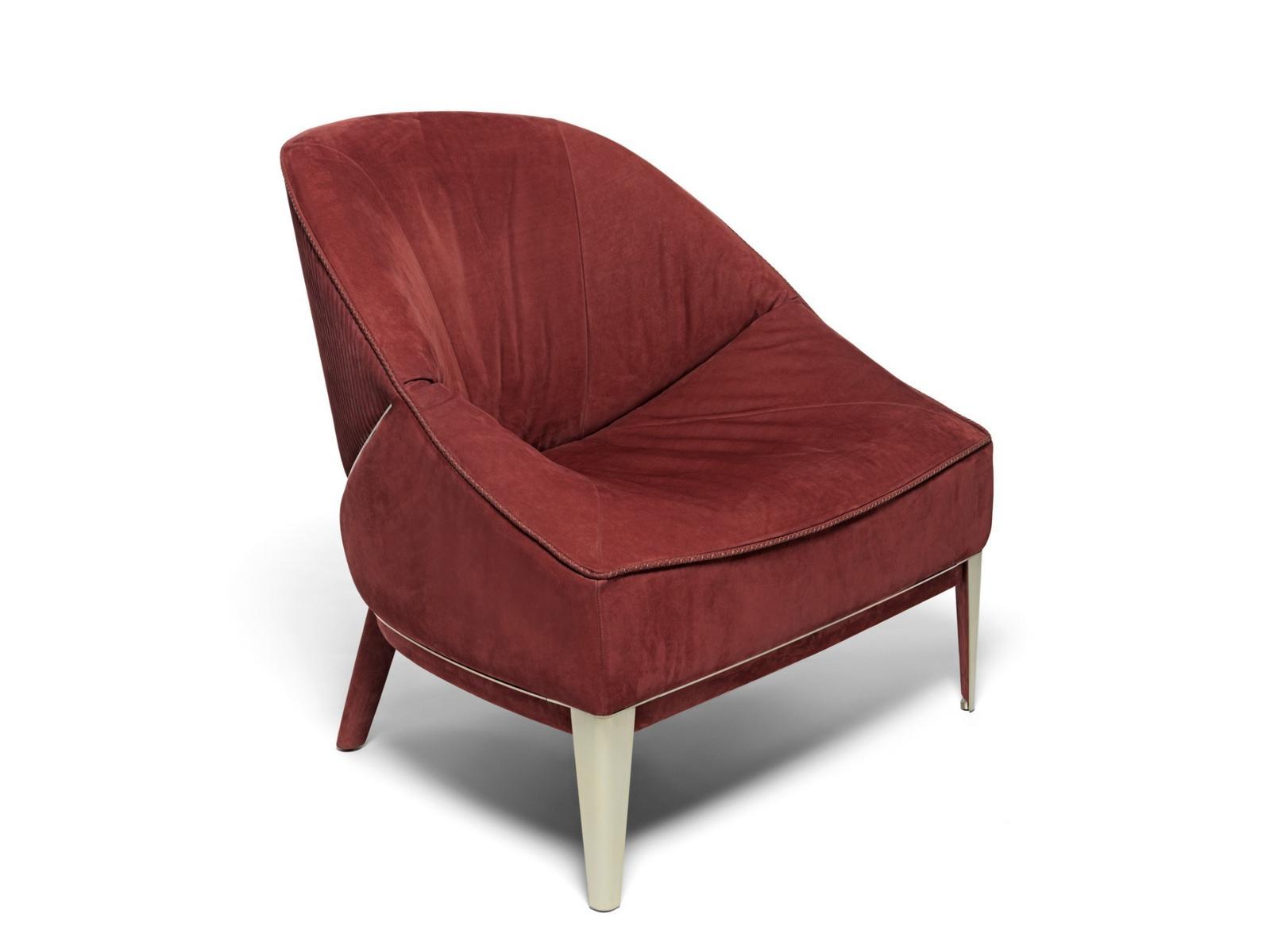 ROSEMARY Upholstered fabric armchair
