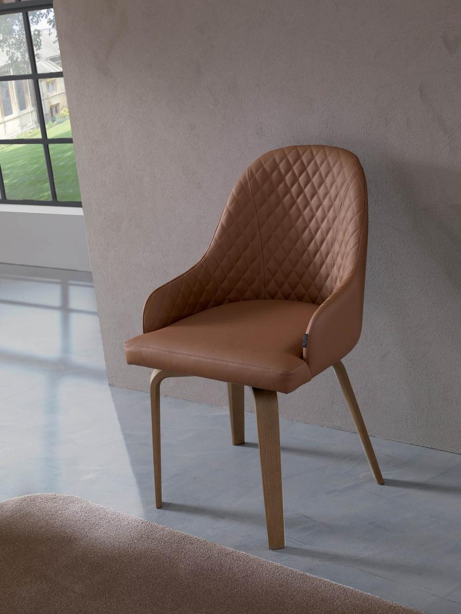 ATENA Upholstered chair with armrests
