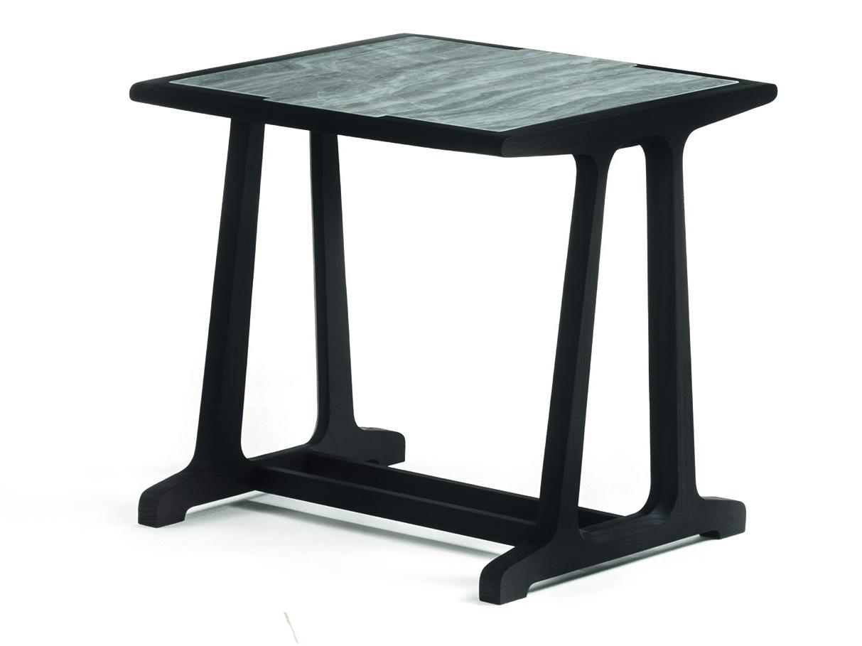 ARCHÈ Square porcelain stoneware high side table