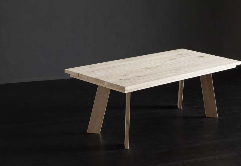 MADRID + STREET Rectangular wooden dining table