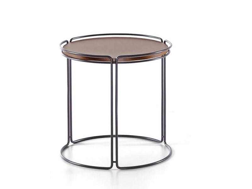 MONOLITH Round metal coffee table