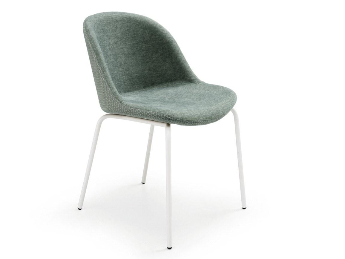 SONNY S-MT Upholstered metal restaurant chair