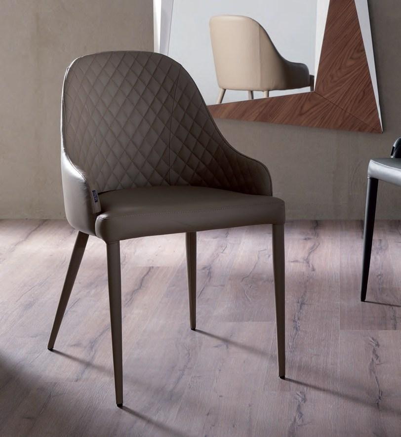 BETTA Upholstered leather chair