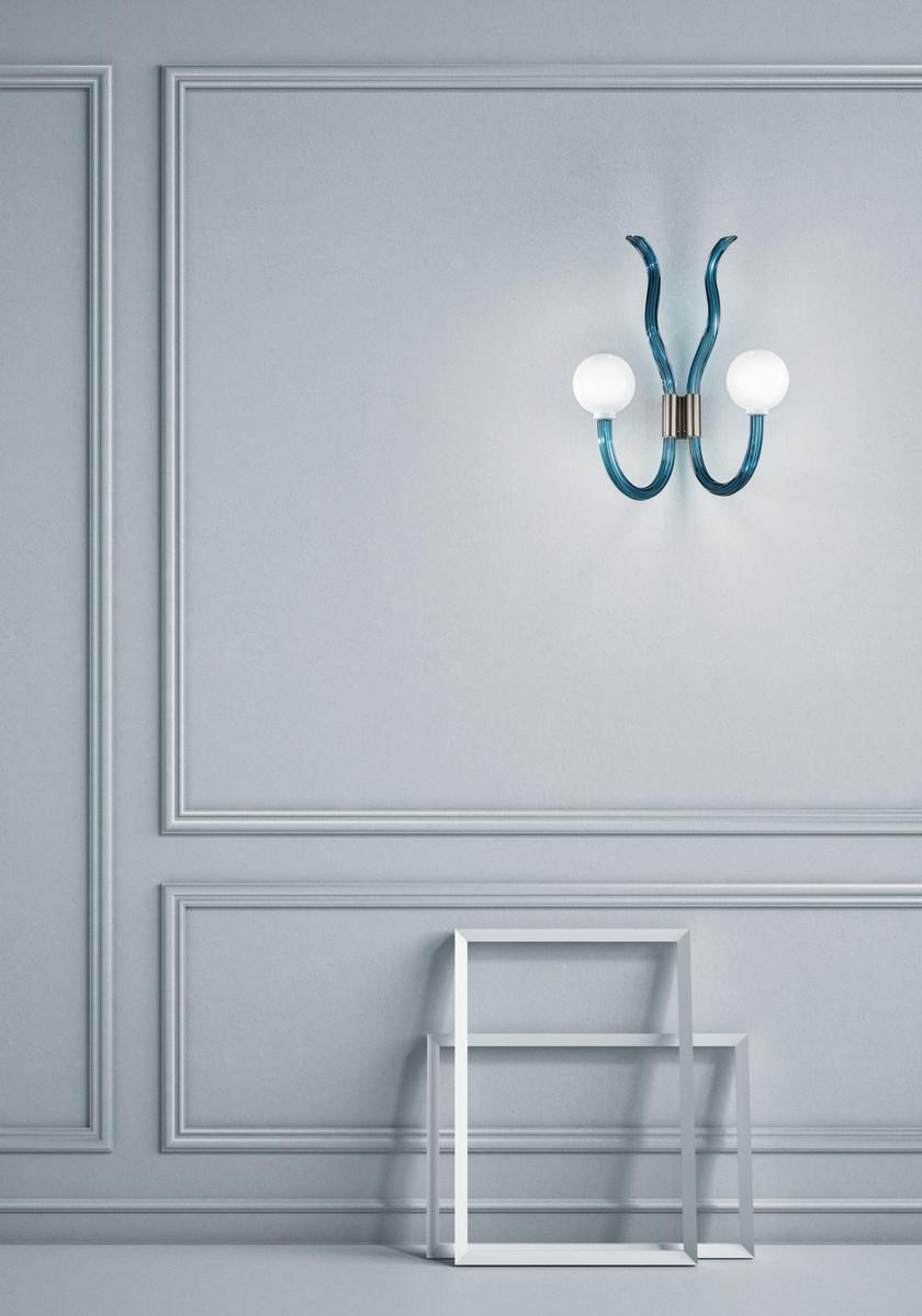 MODÀ Murano glass wall lamp