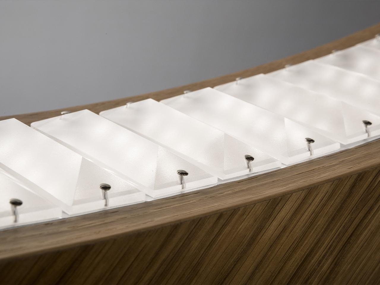 LIBE ELLIPSE S120 LED oak pendant lamp