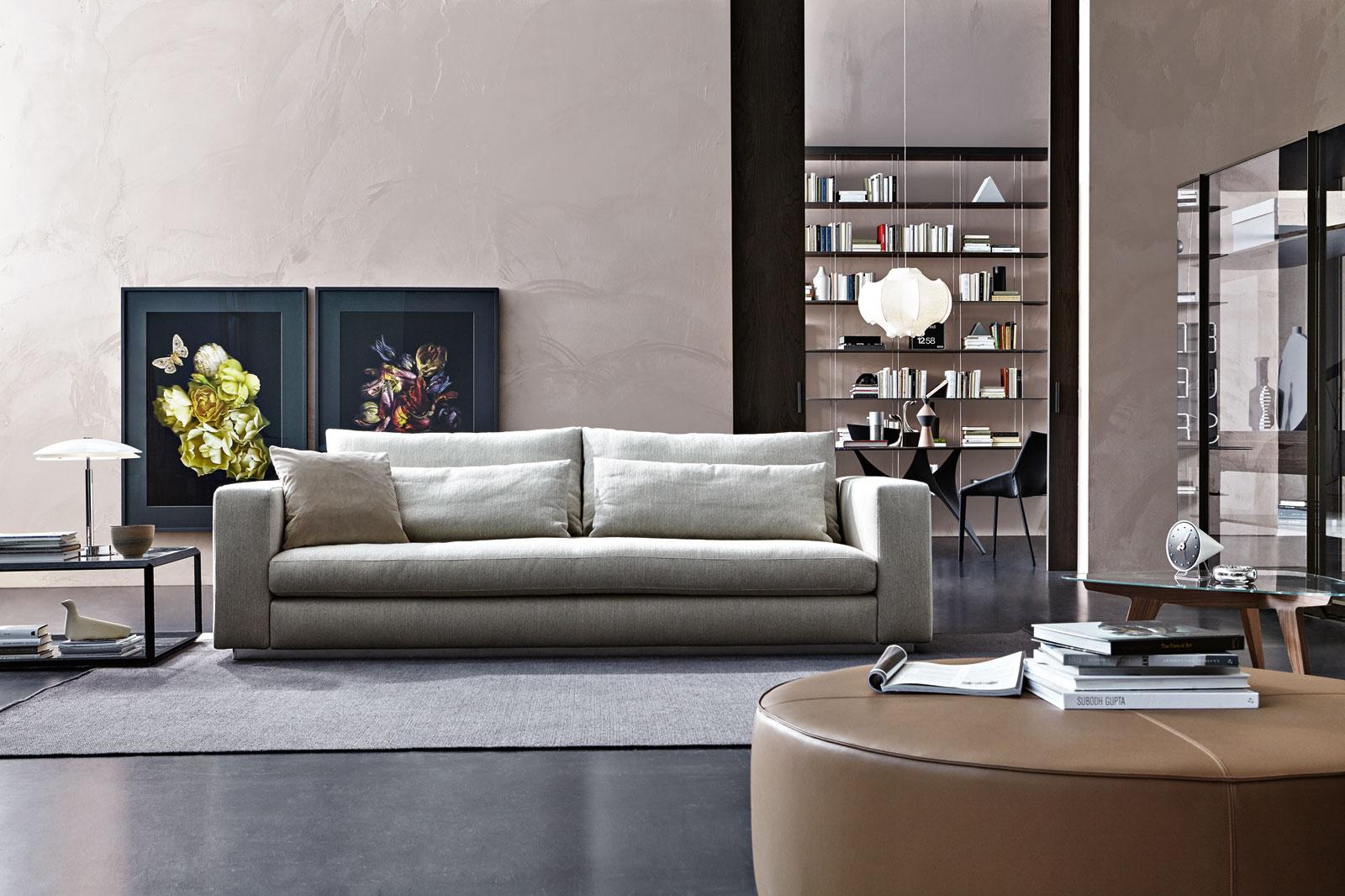REVERSI XL 3 seater fabric sofa