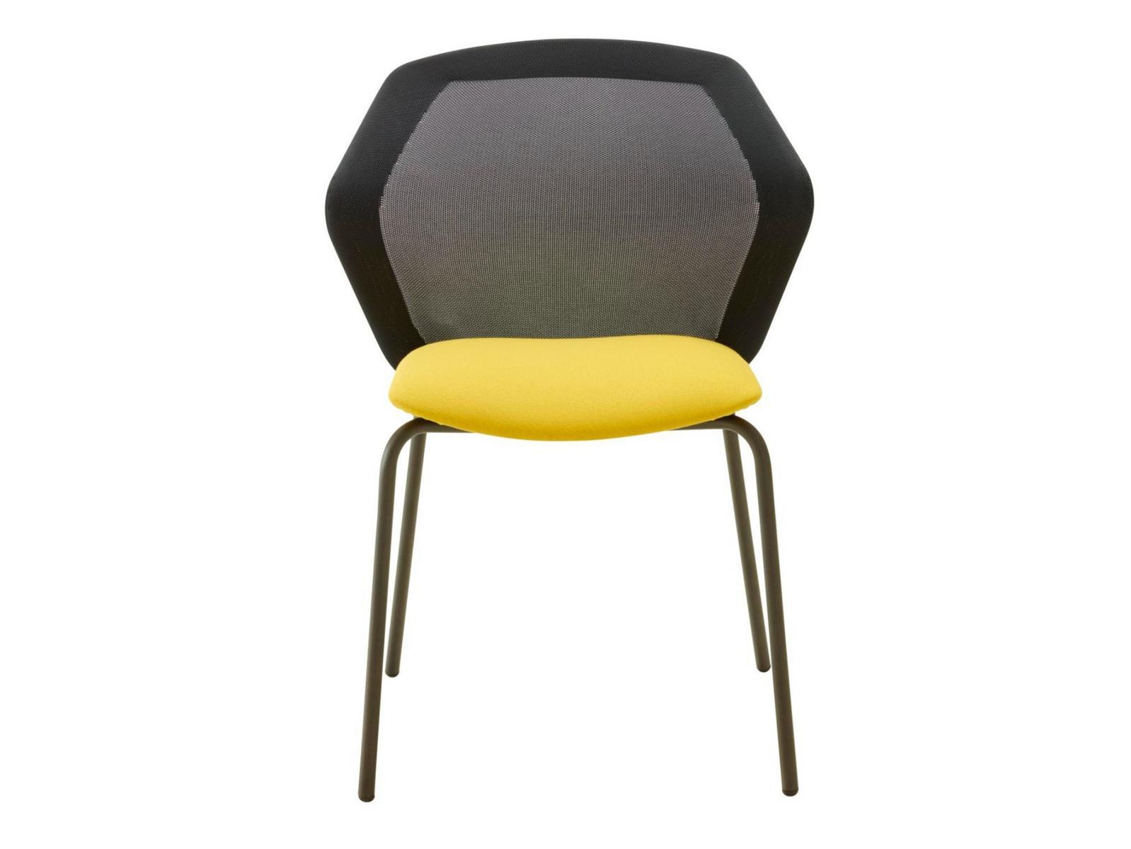 PICCIONE Upholstered fabric chair with integrated cushion