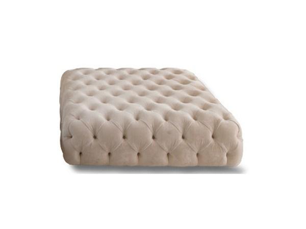 ROLLKING Square leather pouf