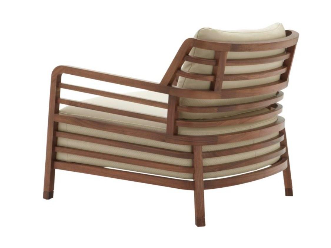 FLAX Leather armchair with armrests