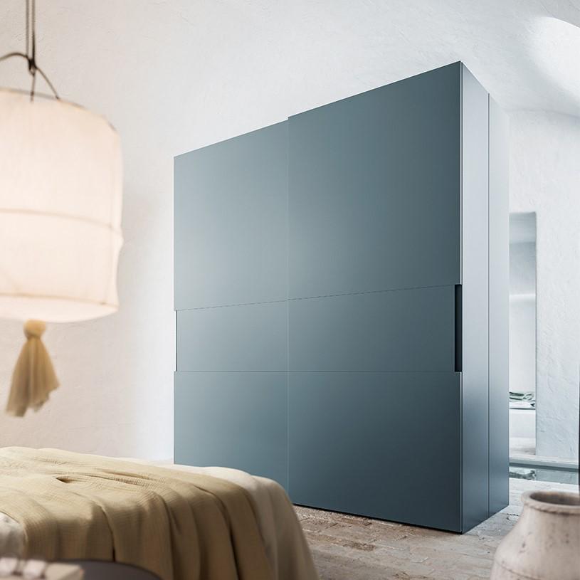 CLARA Modular glass wardrobe with sliding doors