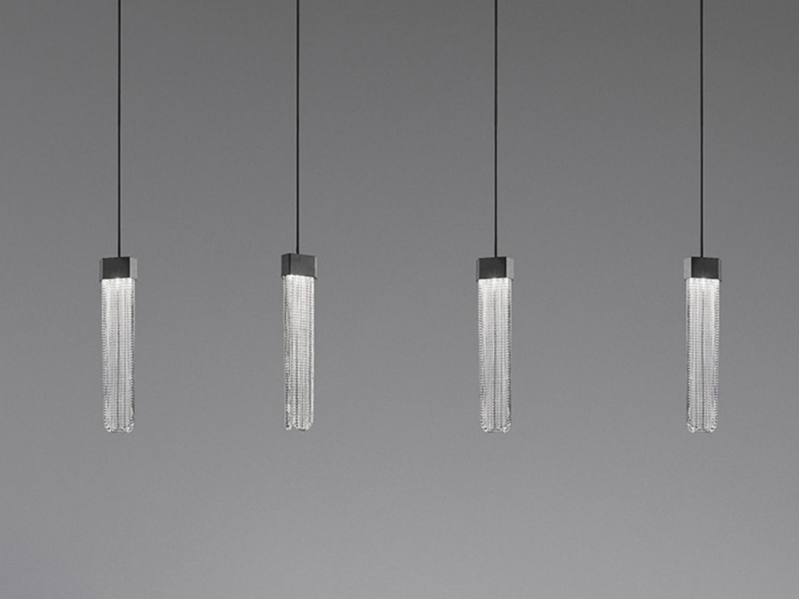 BLAKE S1 Suspension lamp with LED in metal and glass