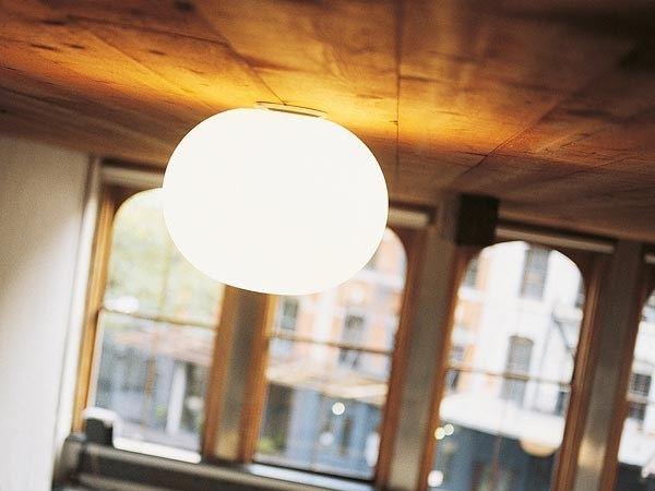 GLO-BALL C Opal glass ceiling lamp